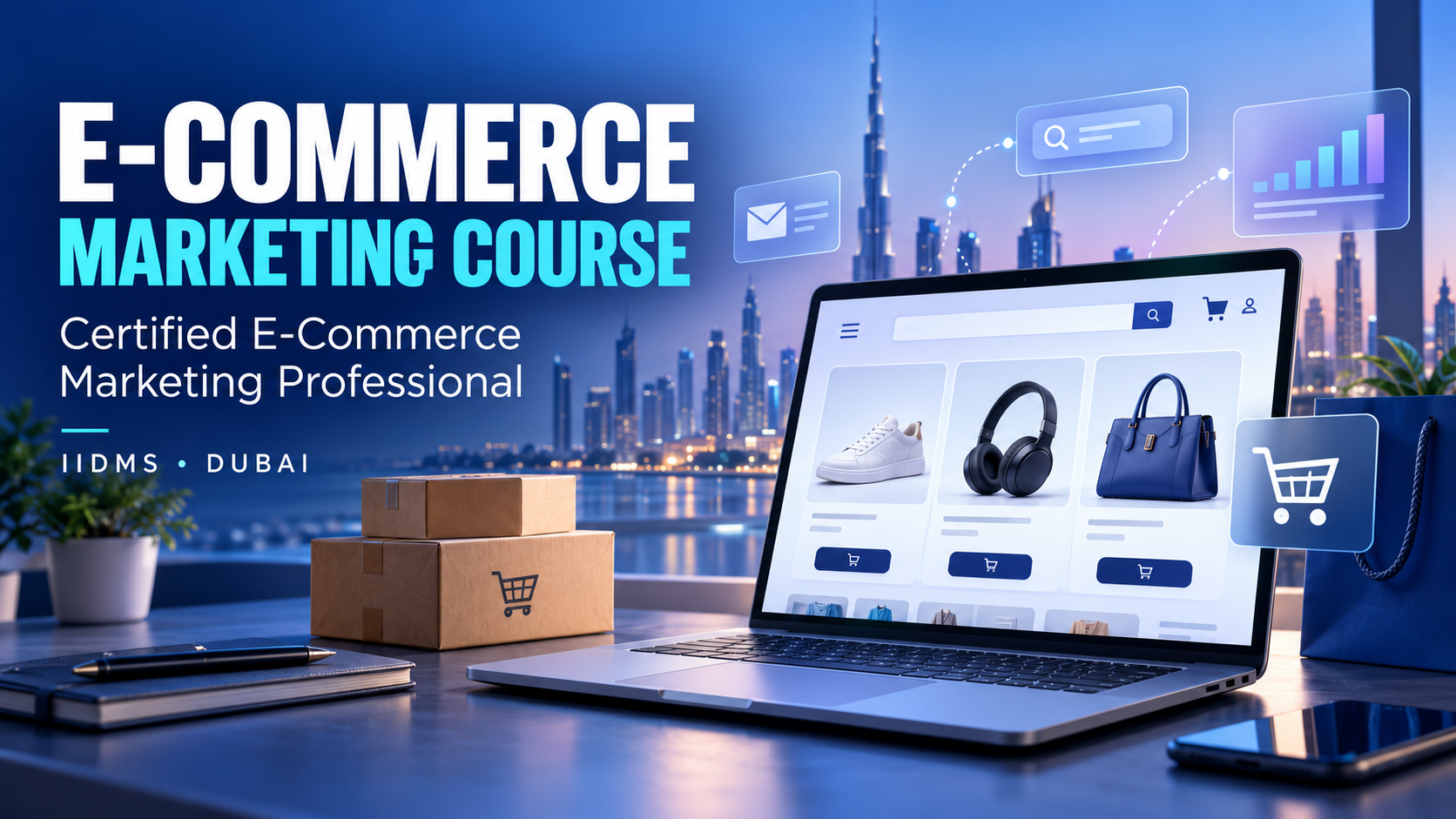 E-commerce marketing course with certification: Certified E-commerce Marketing Professional at IIDMS Dubai