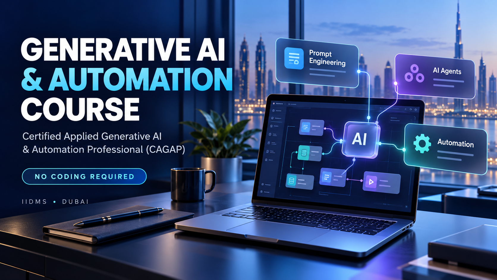 Generative AI and automation course: Certified Applied Generative AI & Automation Professional (CAGAP) at IIDMS Dubai